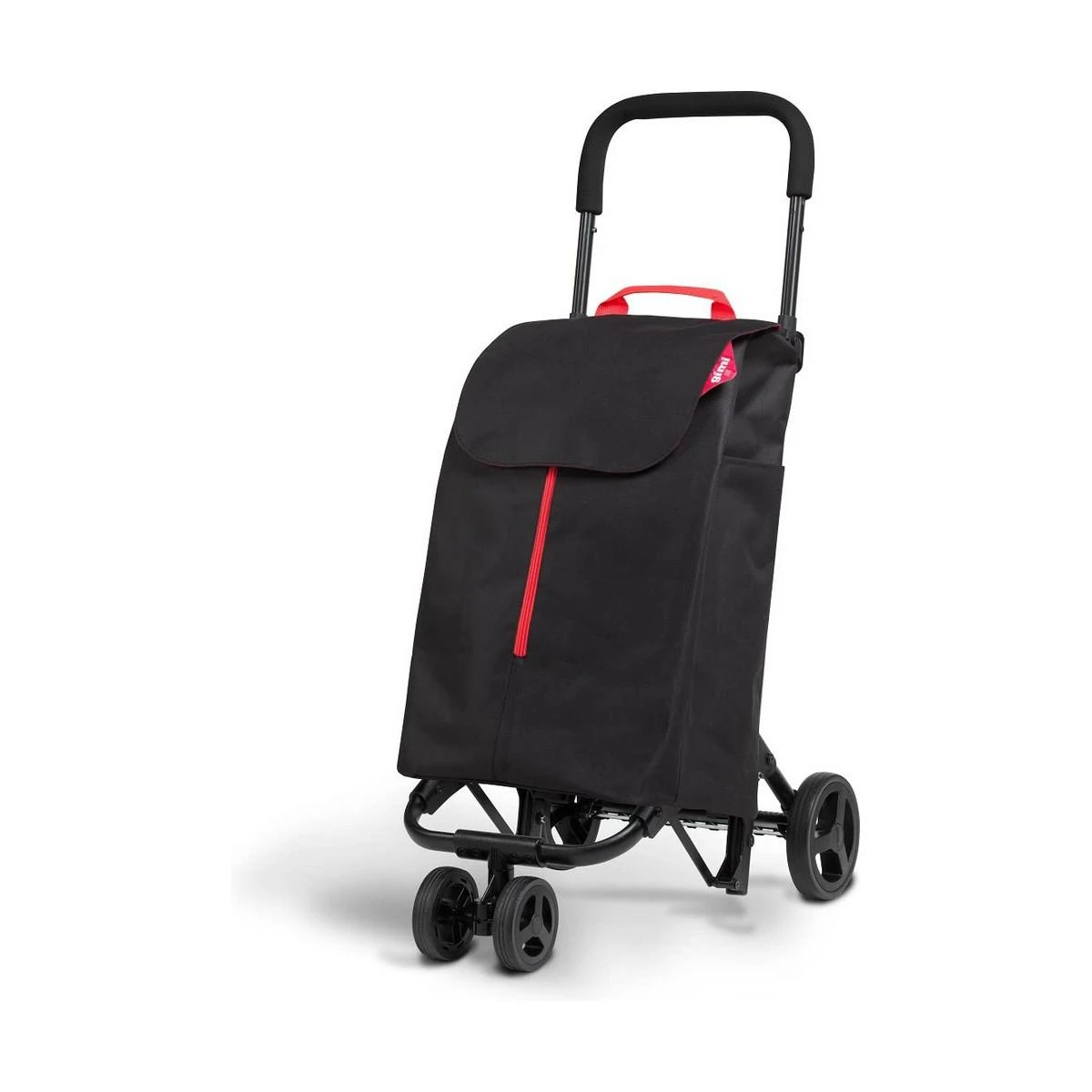 Gimi Pirkinių vežimėlis 30 kg/50 l. Dvigubas naujas juodas