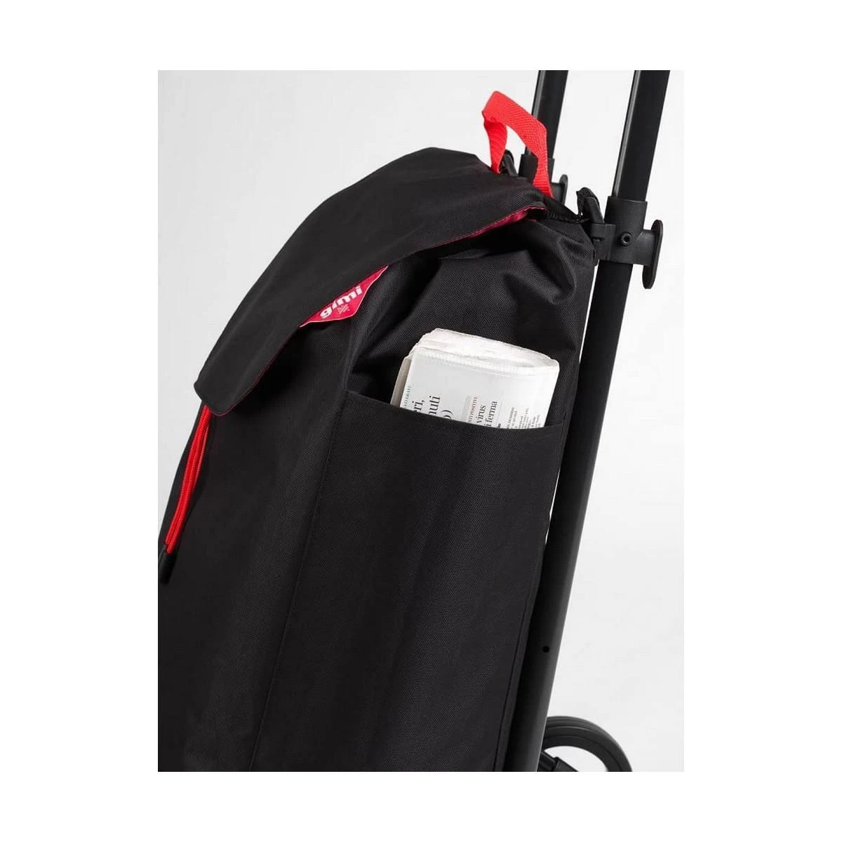 Gimi Pirkinių vežimėlis 30 kg/50 l. Dvigubas naujas juodas
