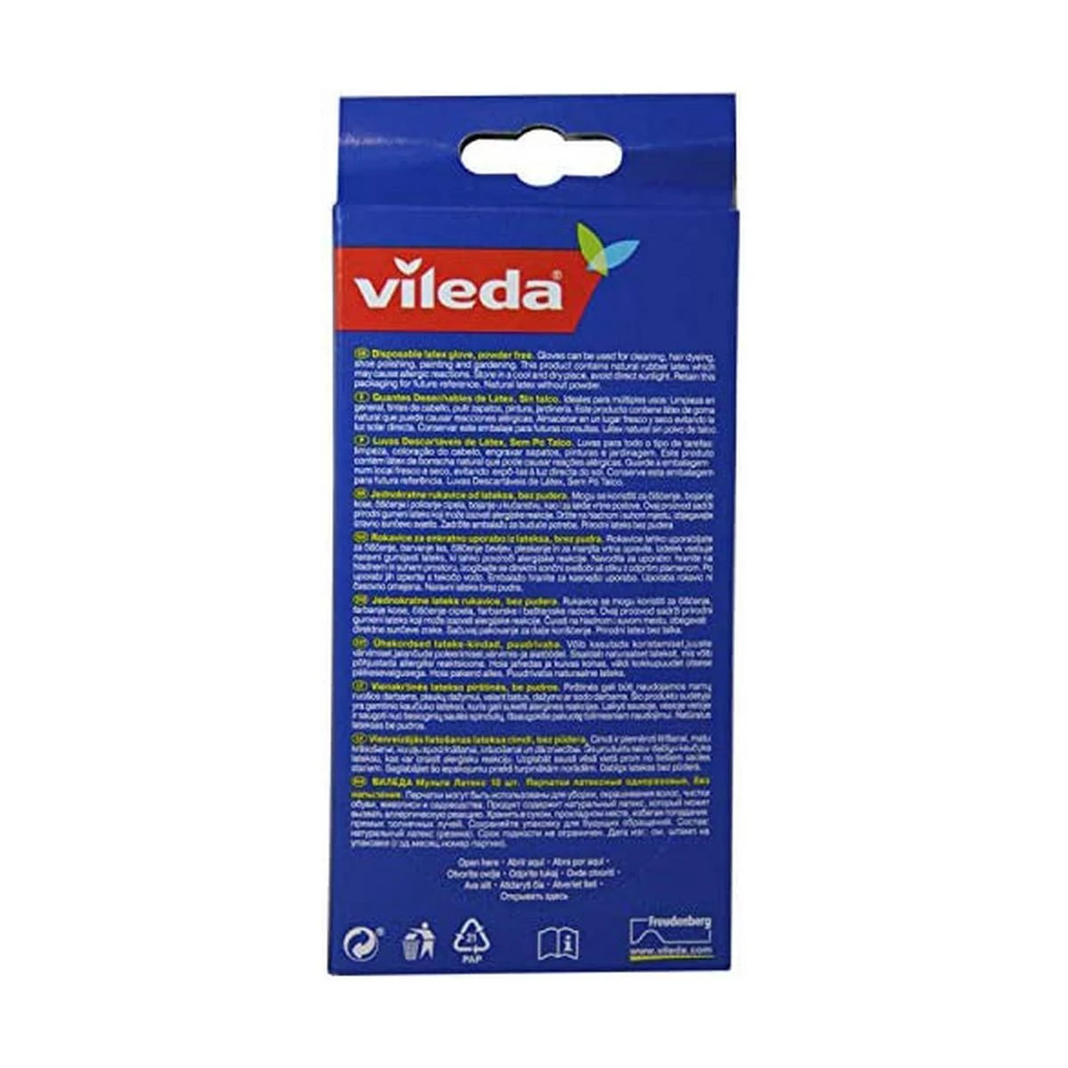 VILEDA Natural Latex natūralaus latekso pirštinės, L/M dydis, 10 vnt.