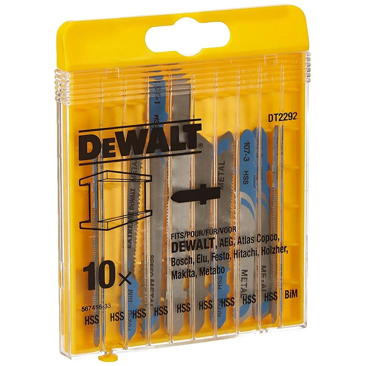Grąžtas Pjūkleliai siaurapjūkliui DeWalt DT2292; 10 vnt.