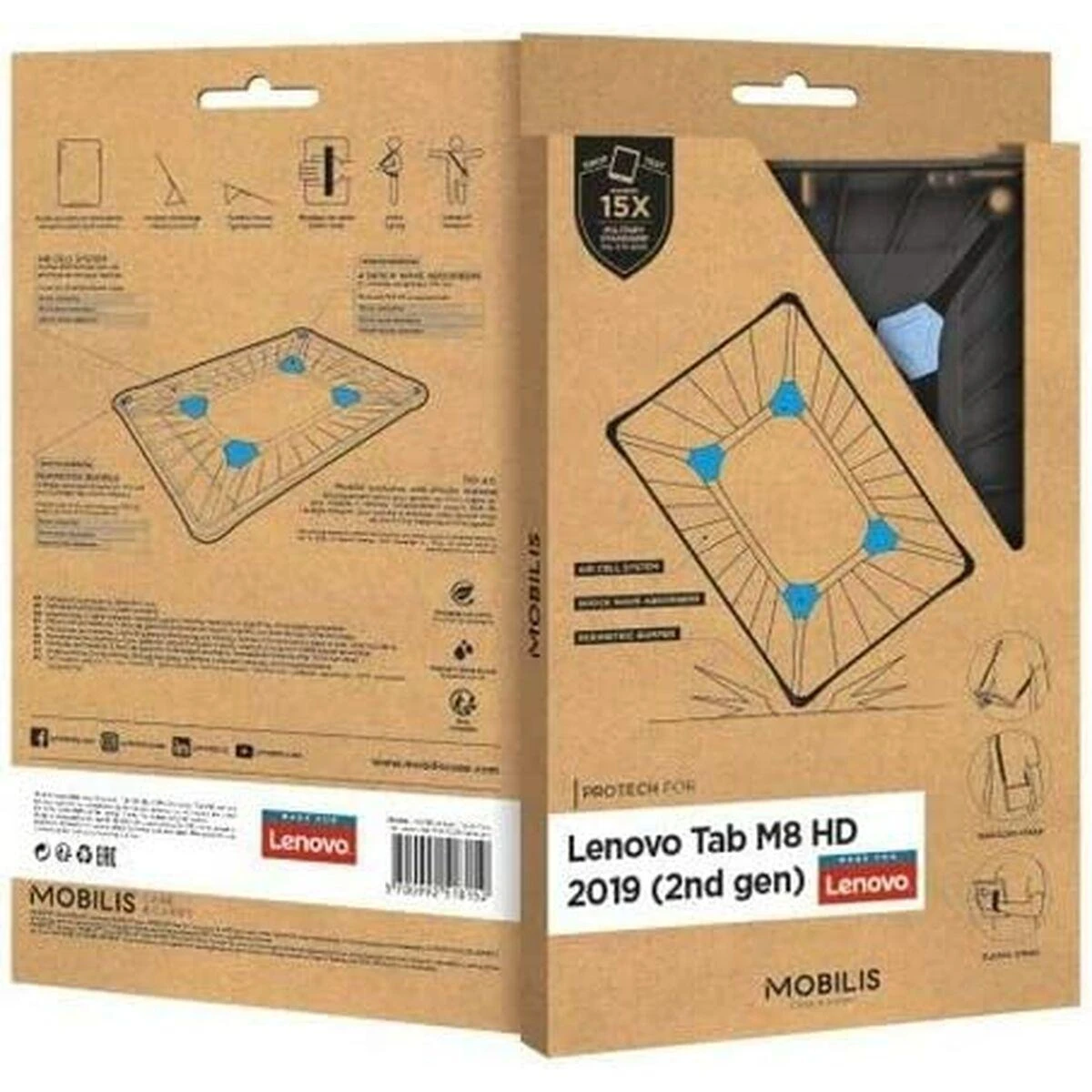Dėklas na tablet Mobilis Planšetė CASE TAB M8 HD 2019 2ND Planšetė CASE TAB M8 HD 2019 2ND