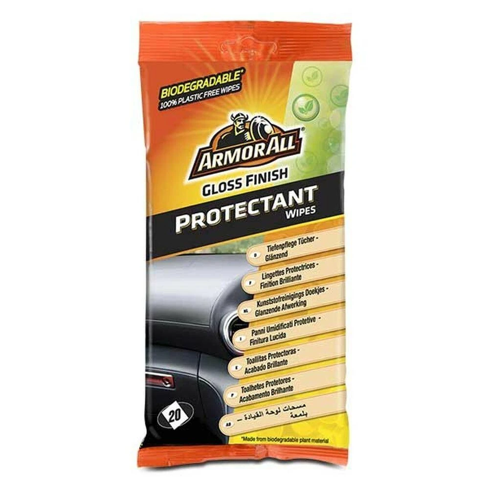 ARMORALL Servetėlės plastikiniams ir viniliniams paviršiams su blizgesiu 20vnt