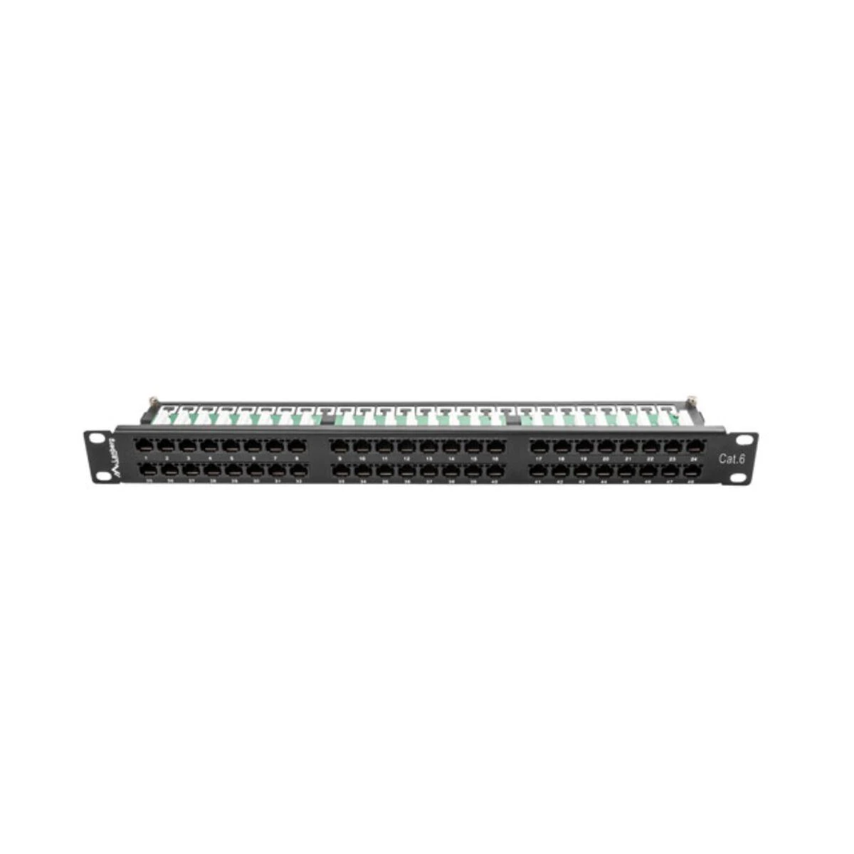 LANBERG PPU6-1048-B Patch Panel 48 prievadas 1U kat. 6 juodas