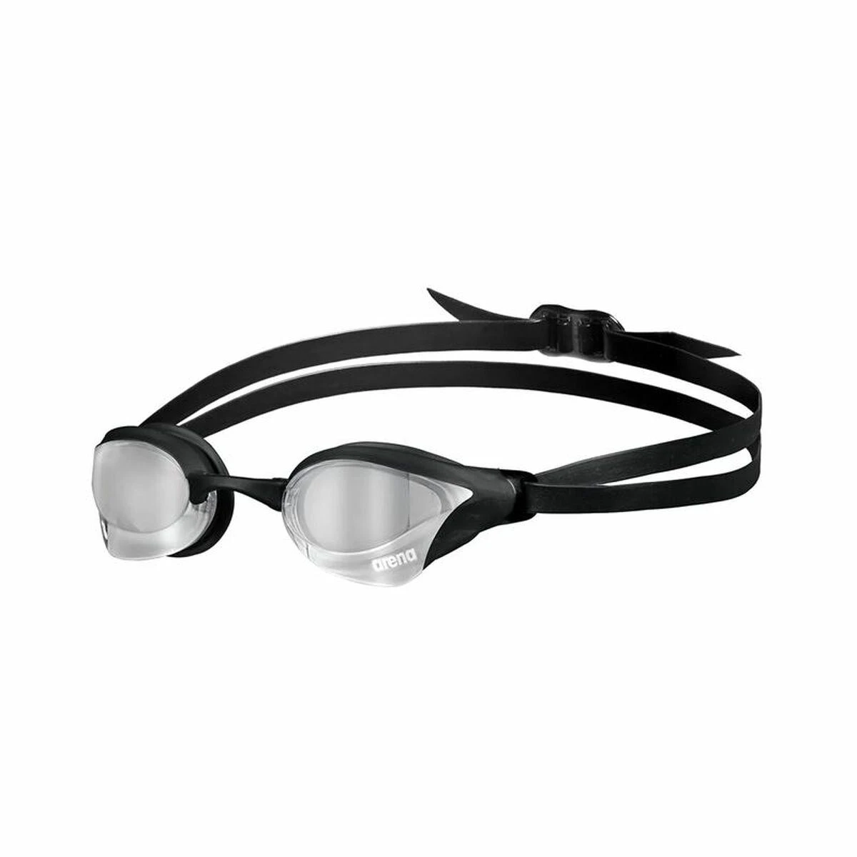 Veidrodiniai plaukimo akiniai Arena Cobra Core Swipe, sidabro sp.-juodi