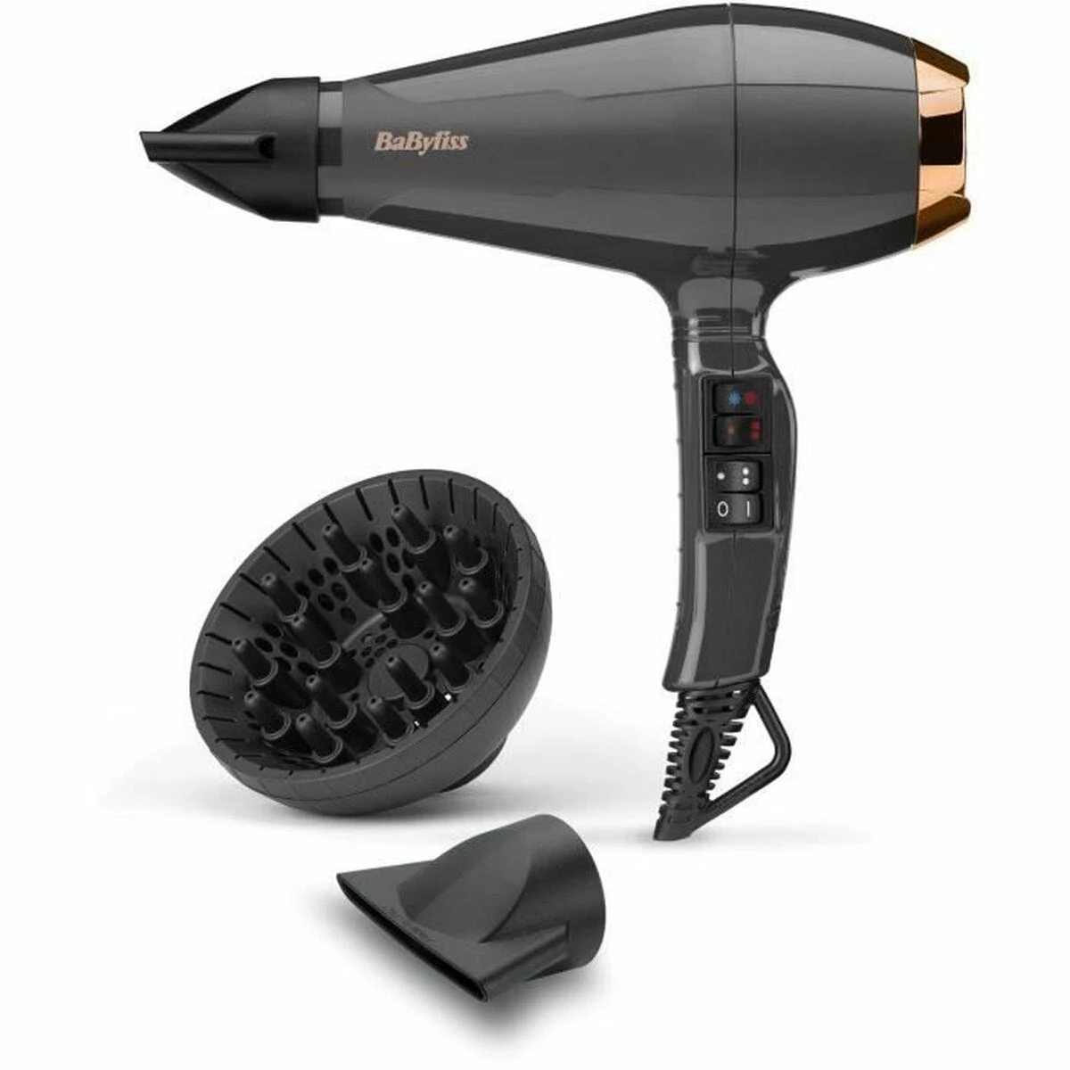 BaByliss Plaukų džiovintuvas (6719DE) Air Pro 2200 pilkas