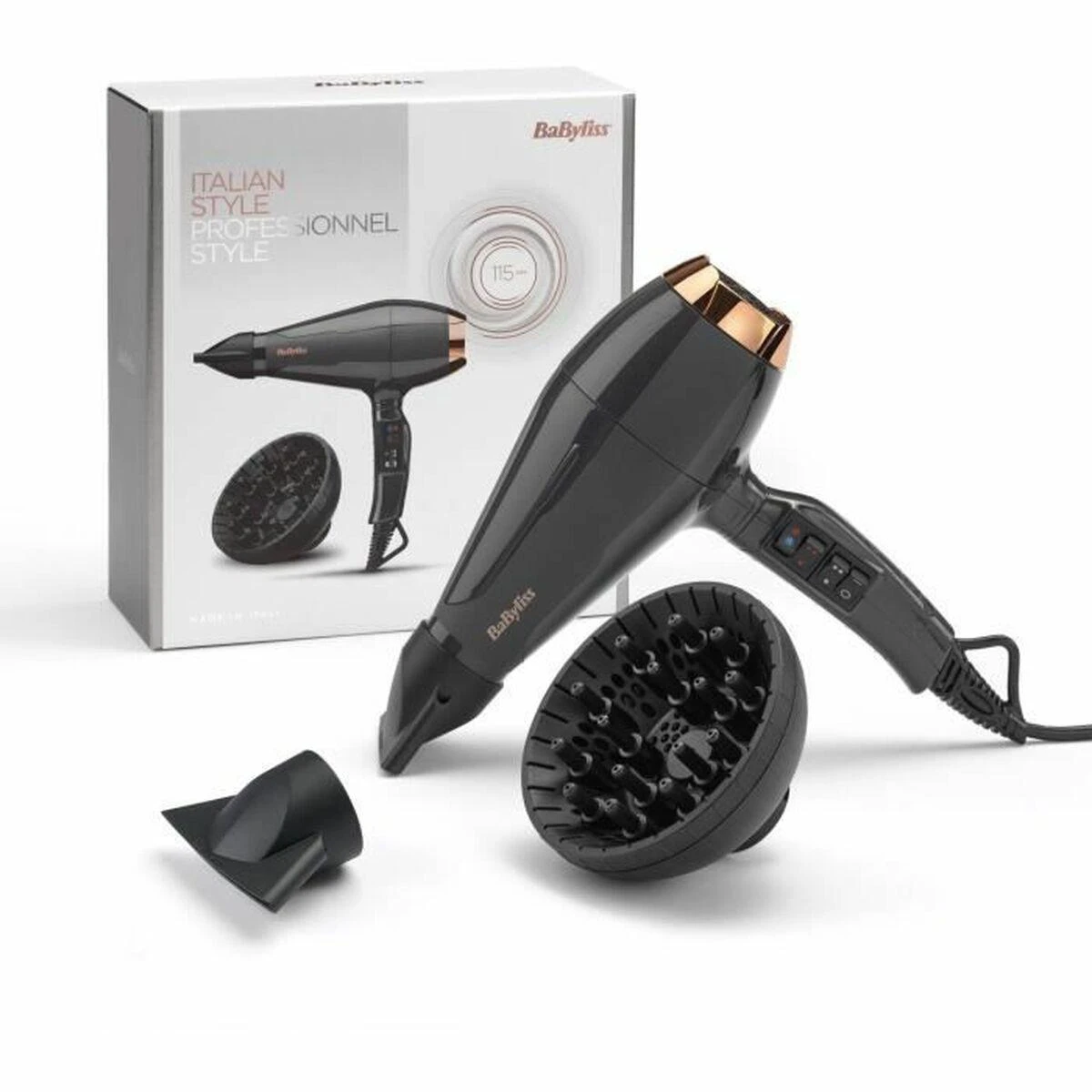 BaByliss Plaukų džiovintuvas (6719DE) Air Pro 2200 pilkas