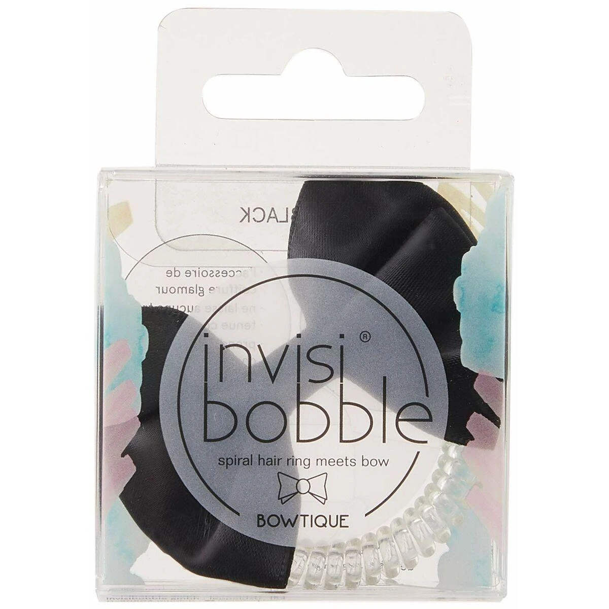Invisibobble BOWTIQUE juoda gumytė su kaspinėliu