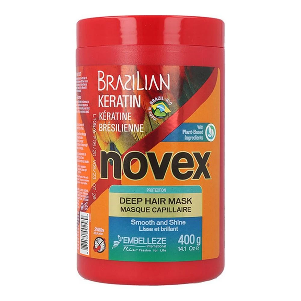 Novex Brazilian Keratin Deep Hair Mask plaukų kaukė su keratinu, 400g