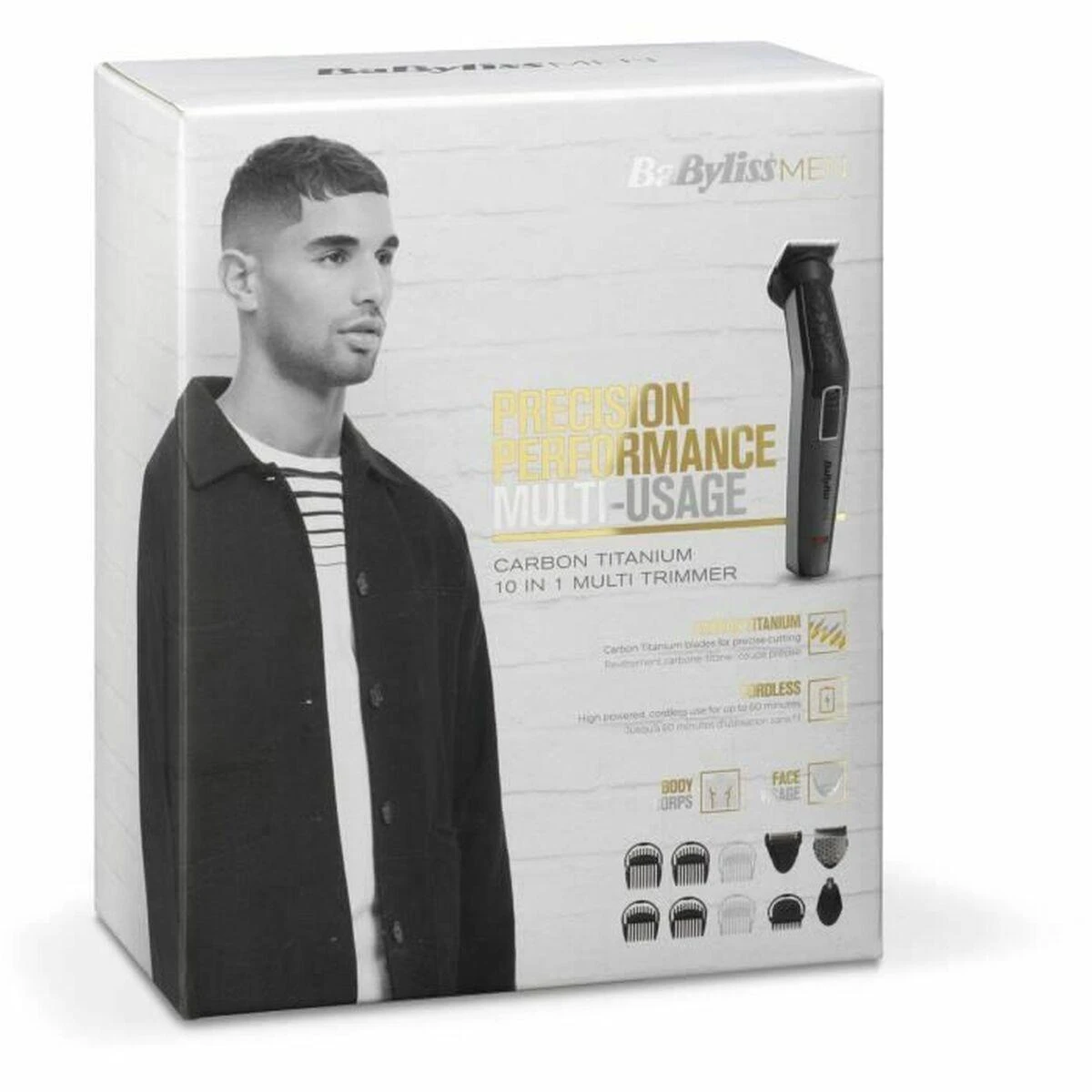 BaByliss MT727E plaukų kirpimo mašinėlė Juoda, Sidabras