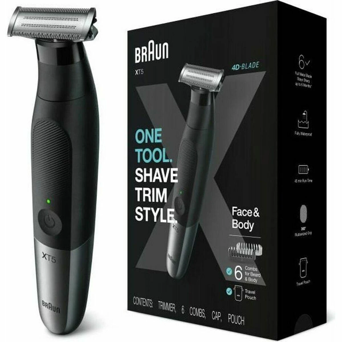 Braun veido ir kūno skustuvas XT5200