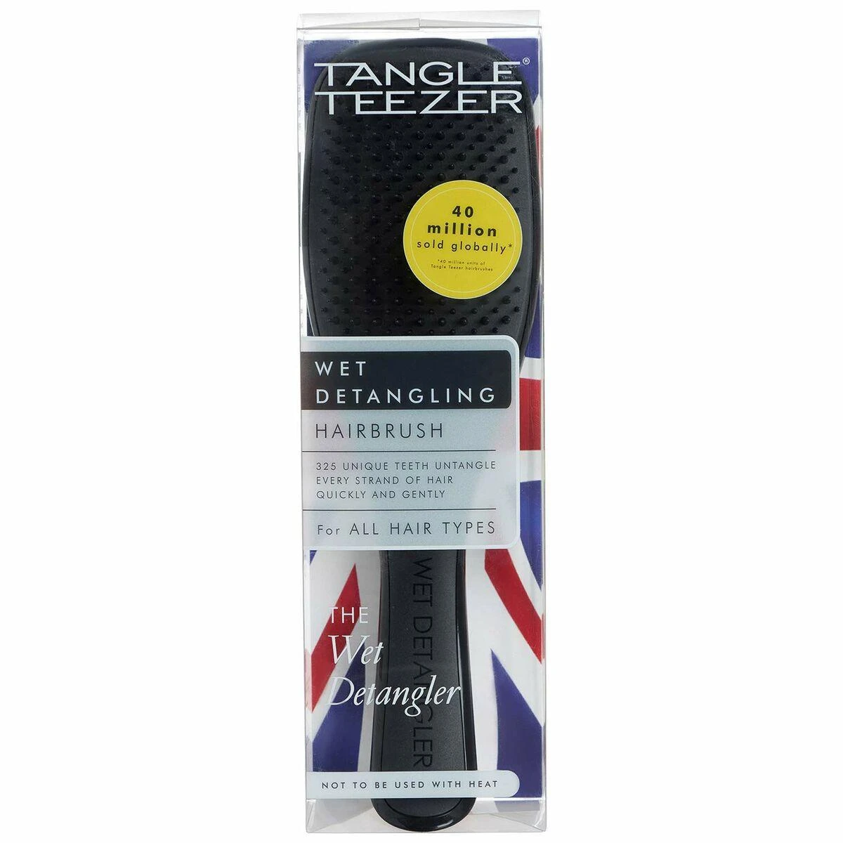 Plaukų šepetys Tangle Teezer Wet Detangler Juodas