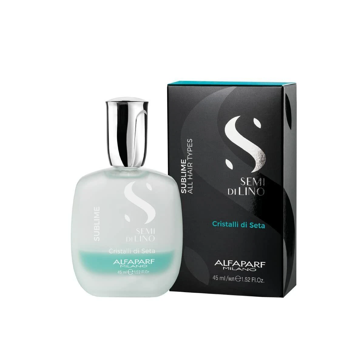 Alfaparf Milano Semi Di Lino Sublime Cristalli Di Seta dvifazis serumas 45ml