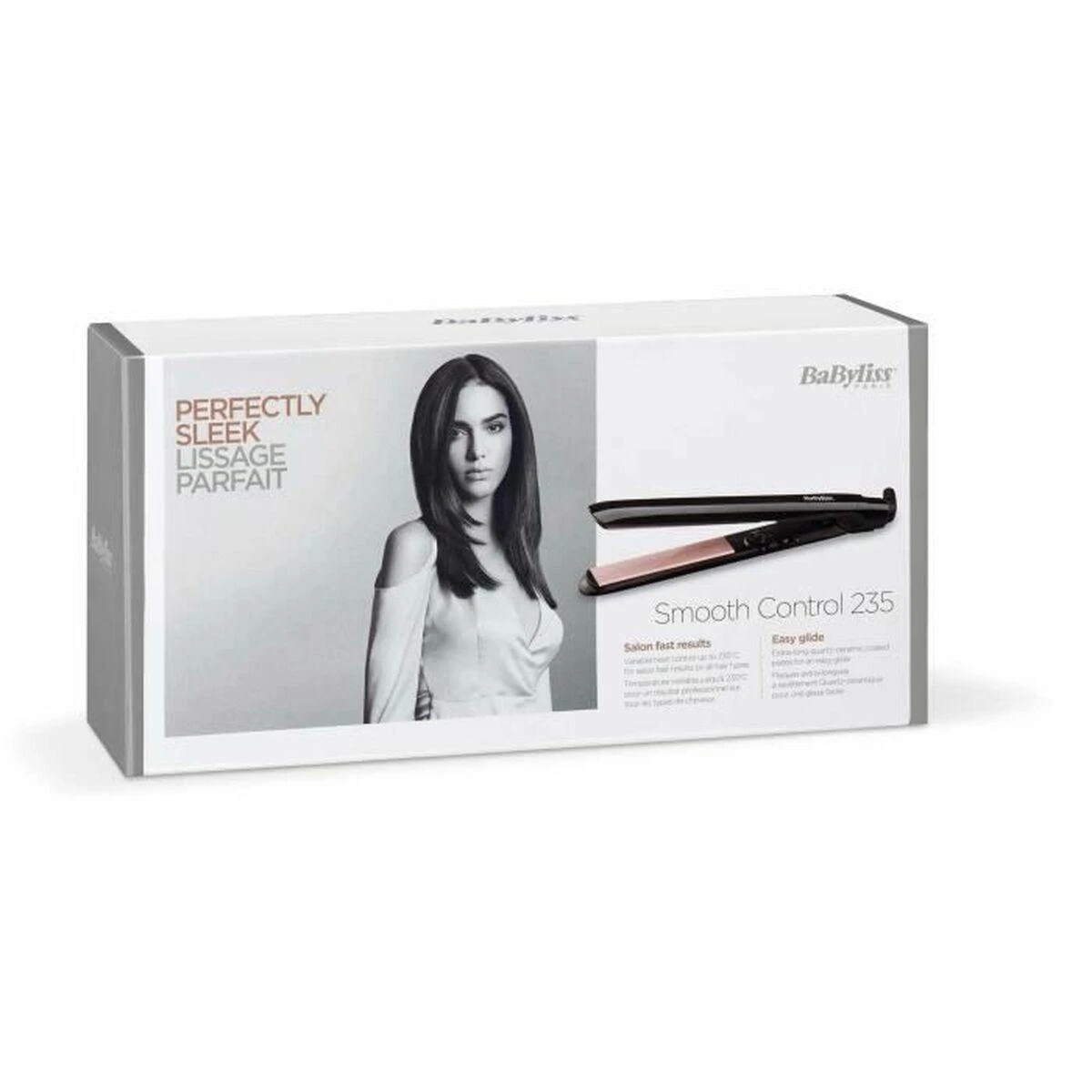 BABYLISS Plaukų tiesinimo žnyplės ST298E Keraminė šildymo sistema, Temperatūra (maks.) 235 °C, Šildymo lygių skaičius 13, Juodas