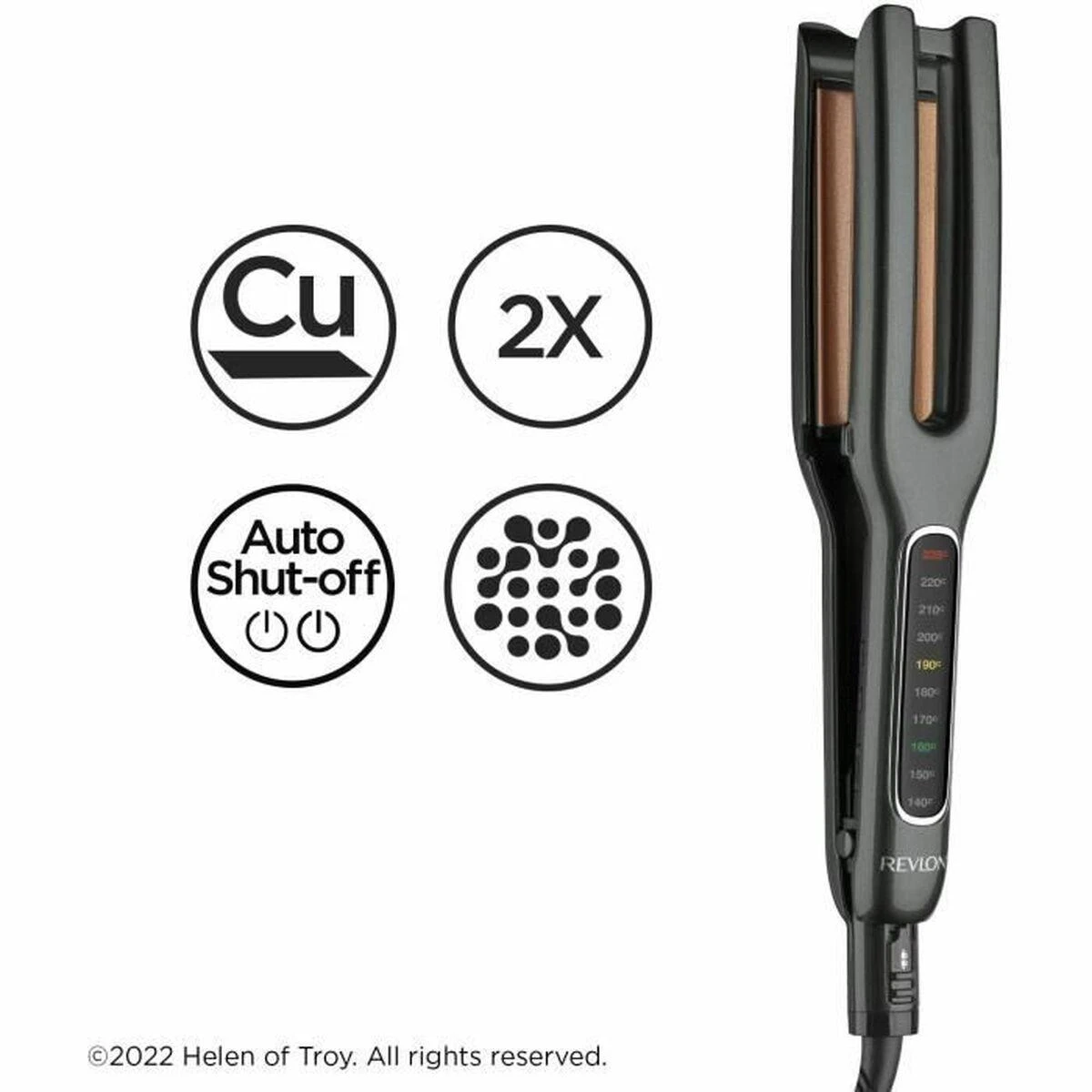 Revlon Straightening Iron Double Straight juodas Juodas (RVST2204E)