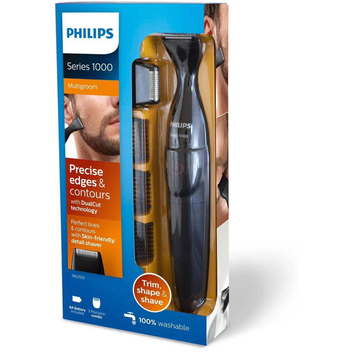 Philips Multigroom 1000 pakuotė su priedais