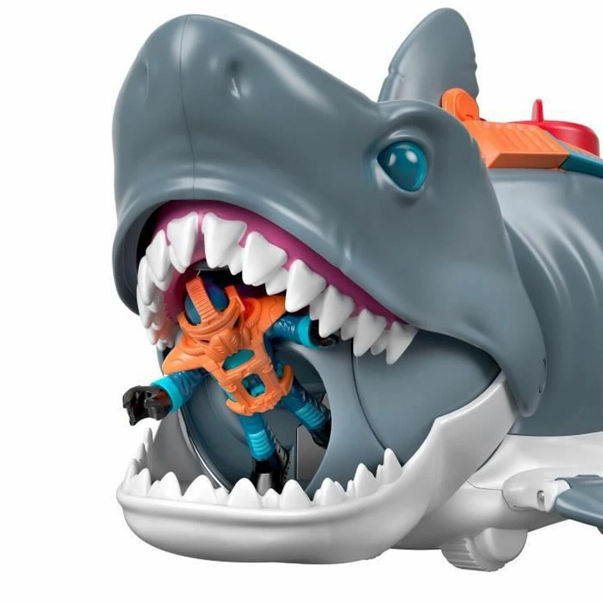 Fisher Price Mattel Imaginext Mega mechaninė ryklio ataka, judanti burna ZA5438