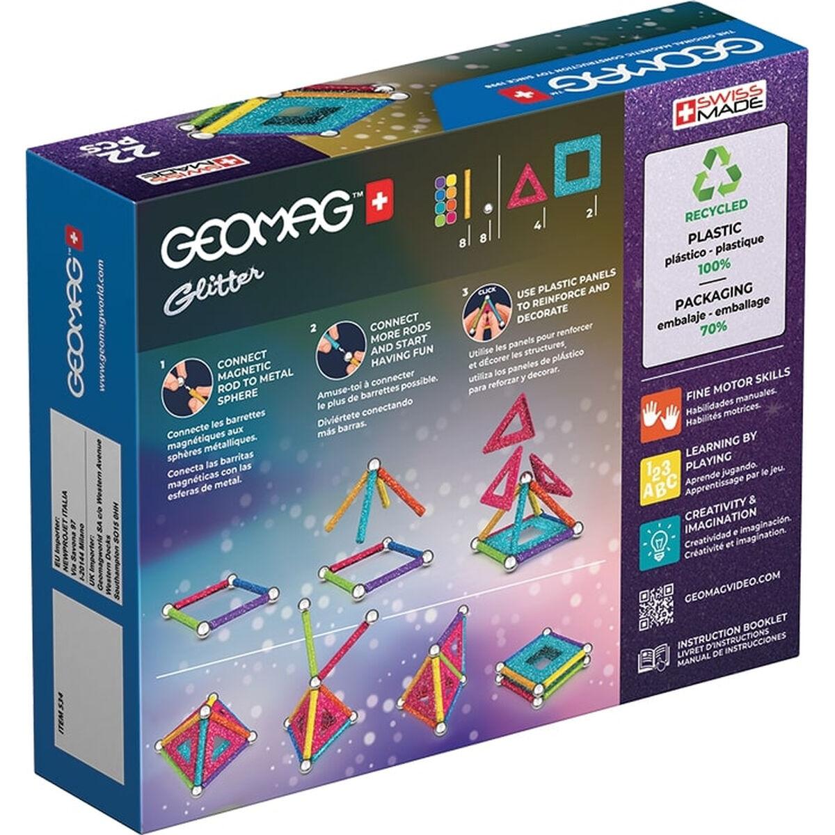 Geomag Magnetinis konstruktorius - Blizgantys paneliai (22 vnt.)