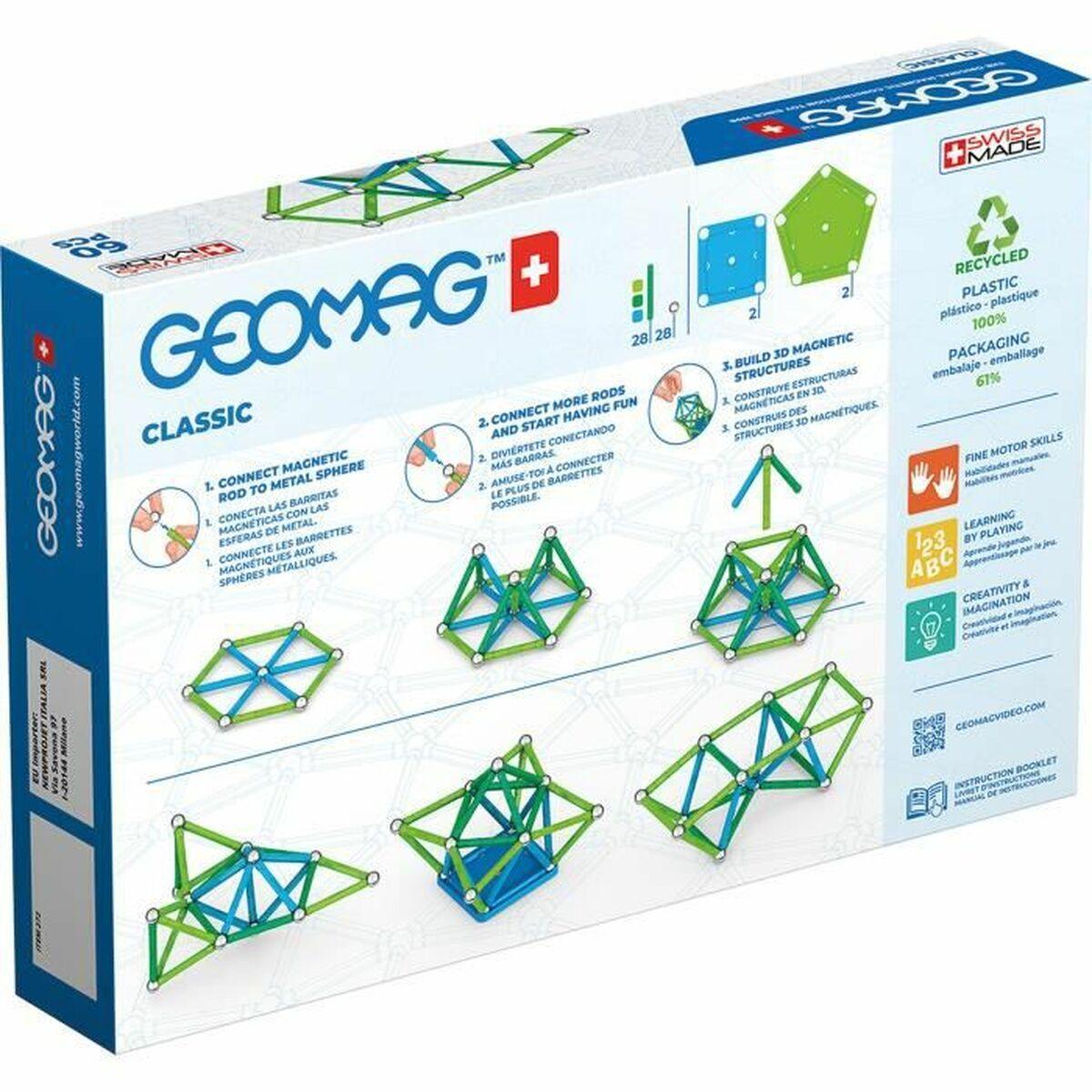 Trefl Geomag Classic GM272 neodimio magnetinis žaislas 60 vnt Multi spalvos