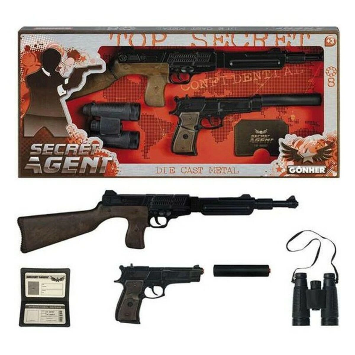 Gonher Guns GONHER rinkinys slaptojo agento, 239/6