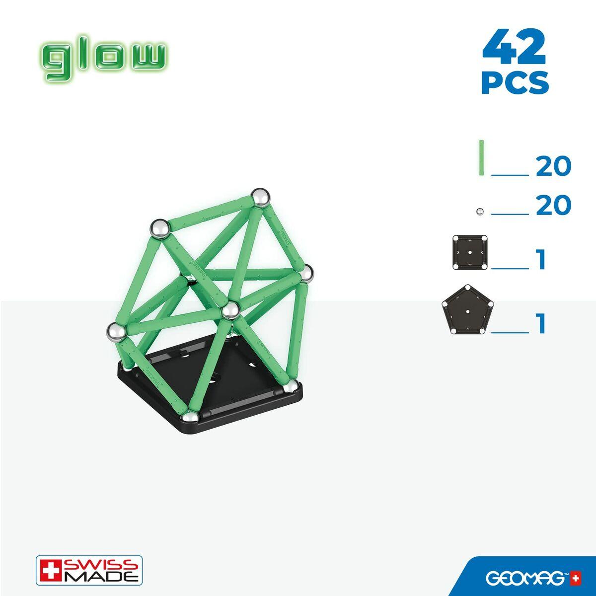 Geomag Magnetinis konstruktorius - Šviečiantis tamsoje (42 vnt.)