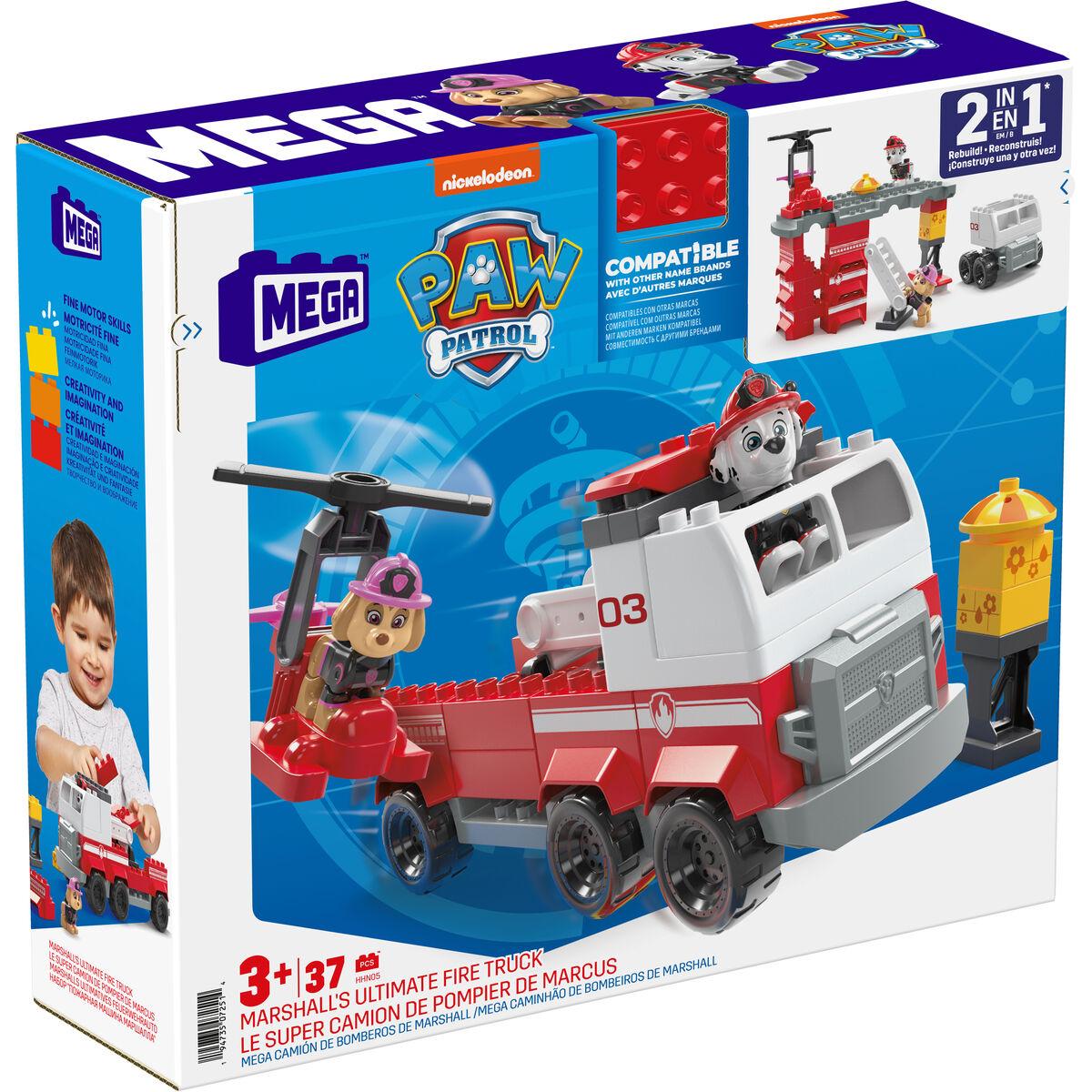 Pow Patrol Mega Bloks rinkinys „Maršalo gaisrinės sunkvežimis“