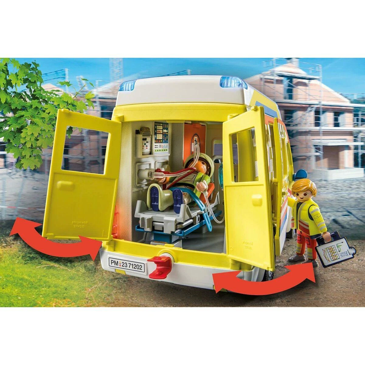 Playmobil City Life 71202 Greitosios pagalbos automobilis su šviesa ir garsu