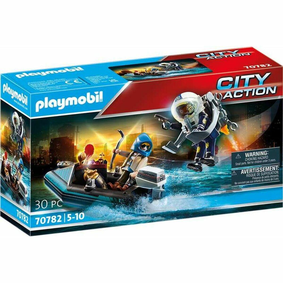 70782 PLAYMOBIL® City Action, Policijos lėktuvų paketas su valtimi