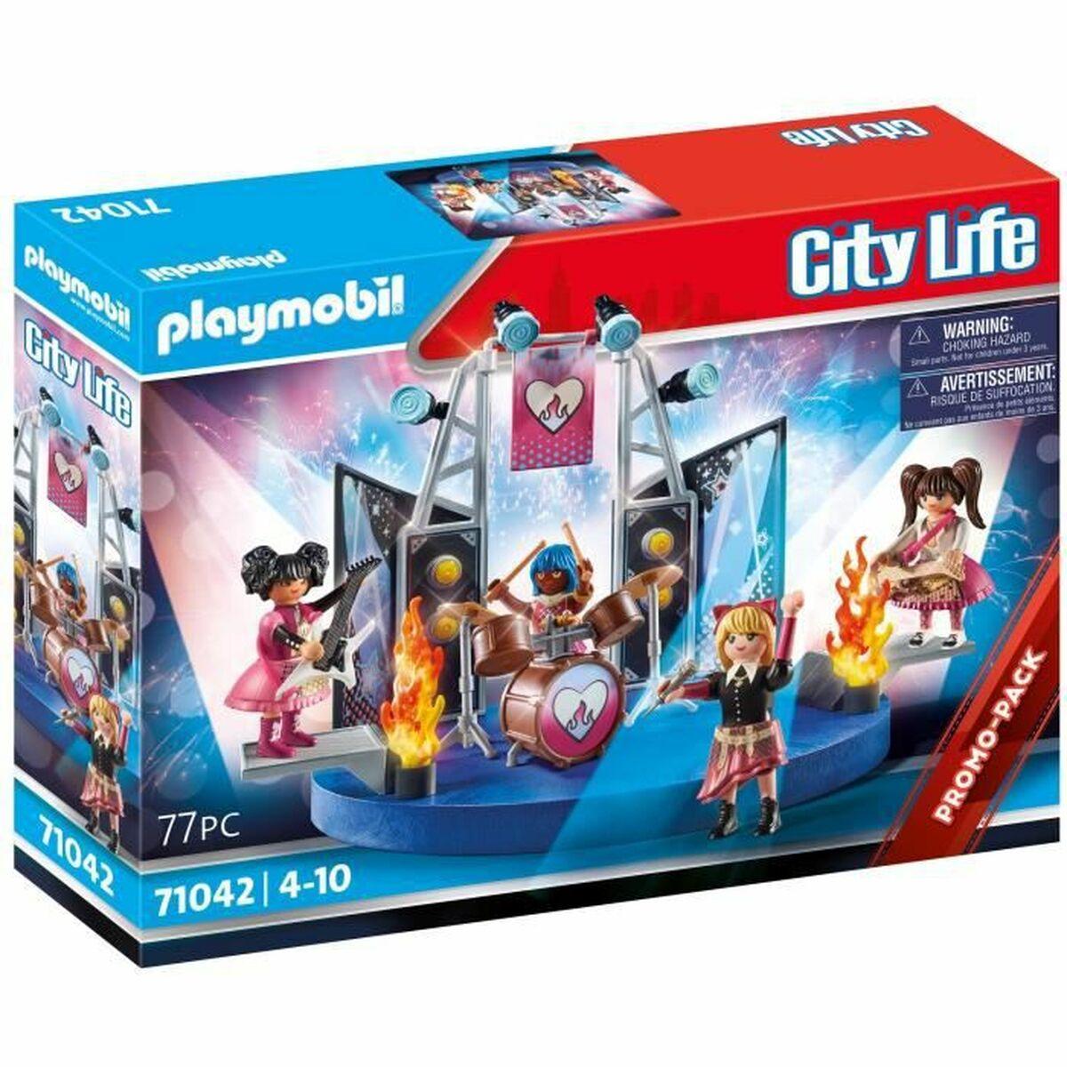 Žaislų rinkinys - Playmobil 71042 City Life Music Band (Playmobil, muzikantai, instrumentai)