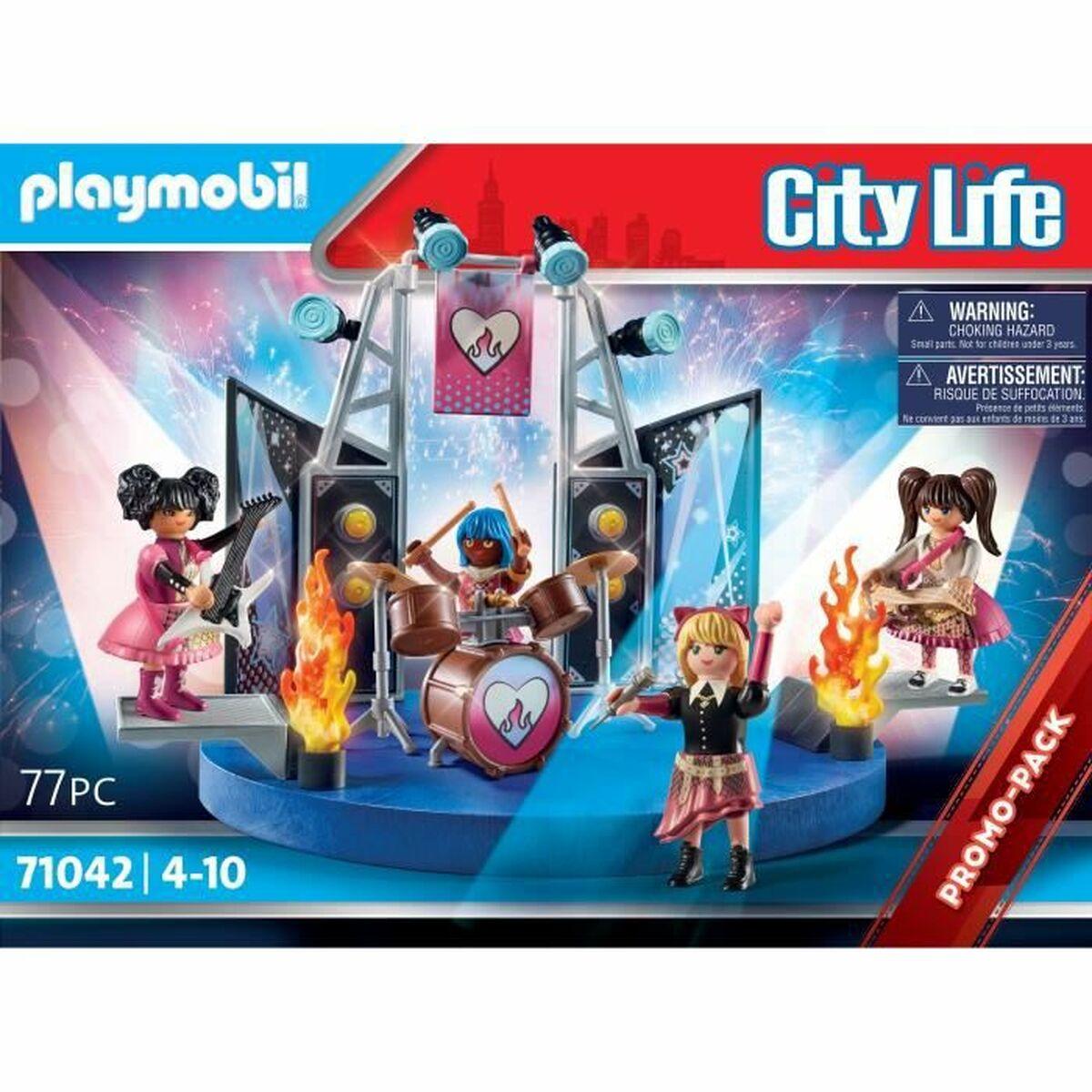 Žaislų rinkinys - Playmobil 71042 City Life Music Band (Playmobil, muzikantai, instrumentai)
