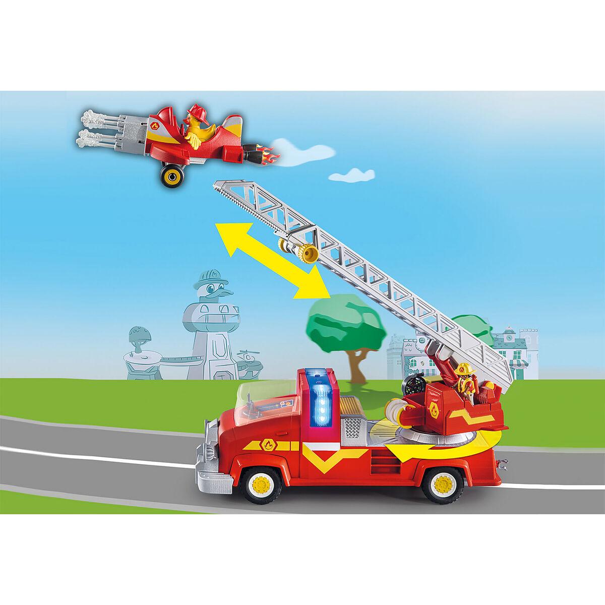 PLAYMOBIL - 70911 - ANTIS ON CALL - Gaisrinis automobilis su ištraukiamomis kopėčiomis ir nuimama plokštuma