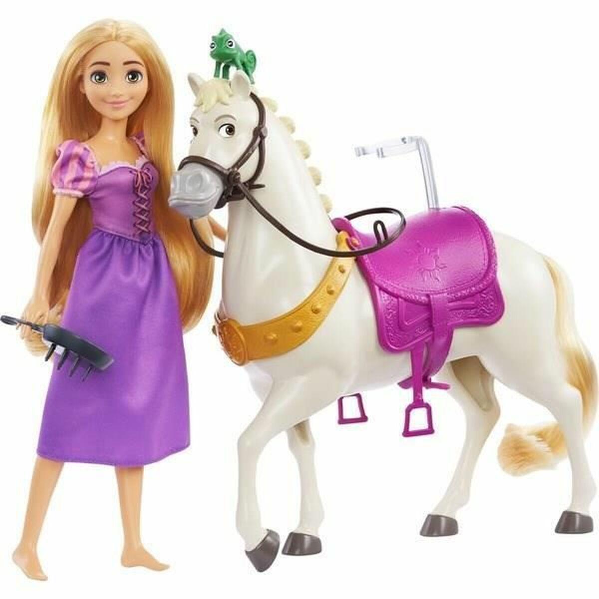 DISNEY PRINCESS Lėlės Auksaplaukės ir žirgo rinkinys