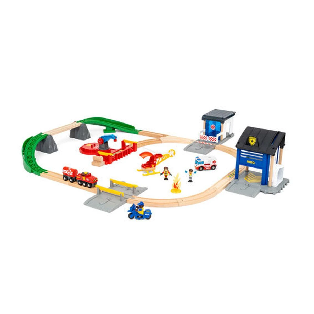 Ravensburger BRIO traukinio bėgių rinkinys Rescue Team 36025