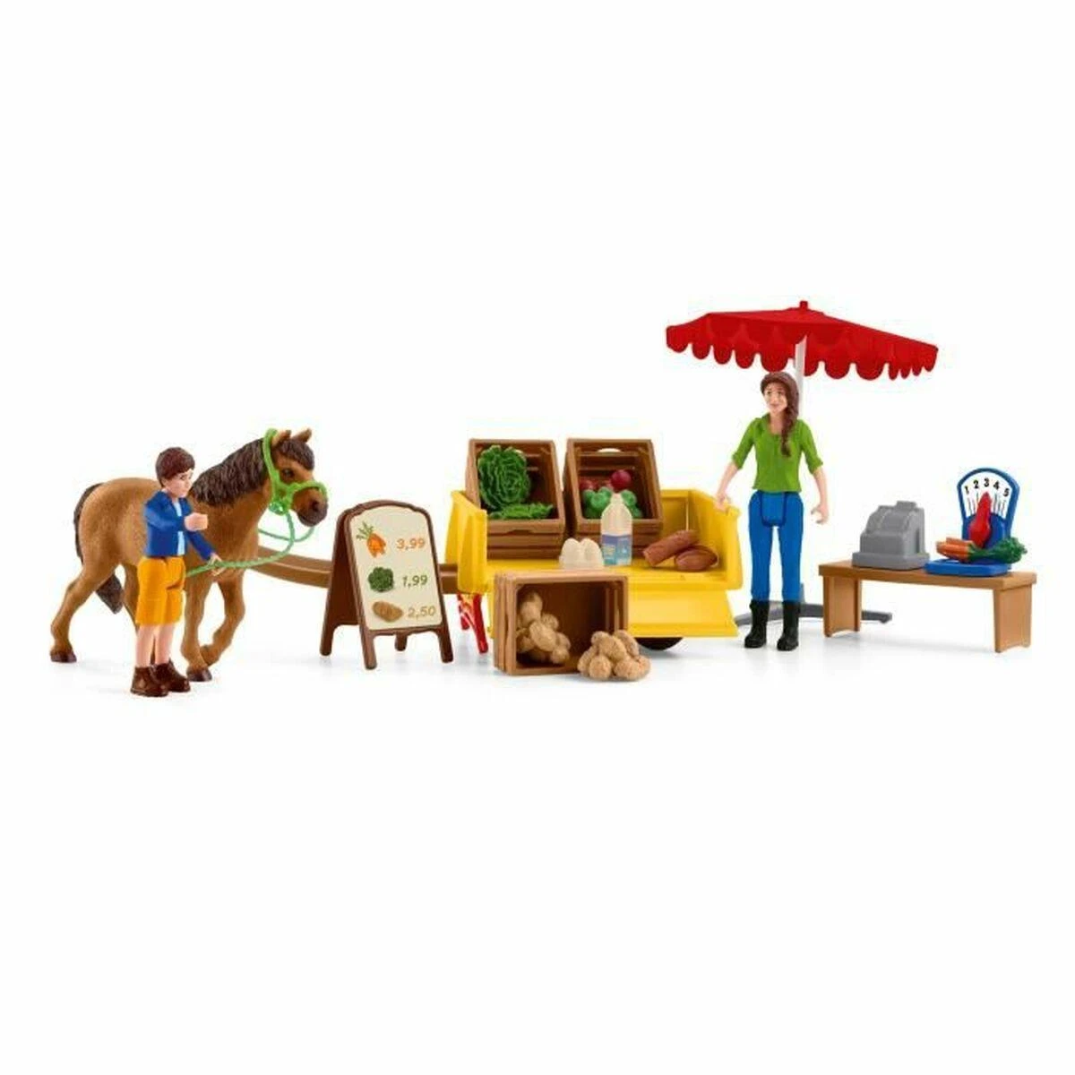 Schleich Farm World mobilus ūkio stendas, žaidimo skaičius
