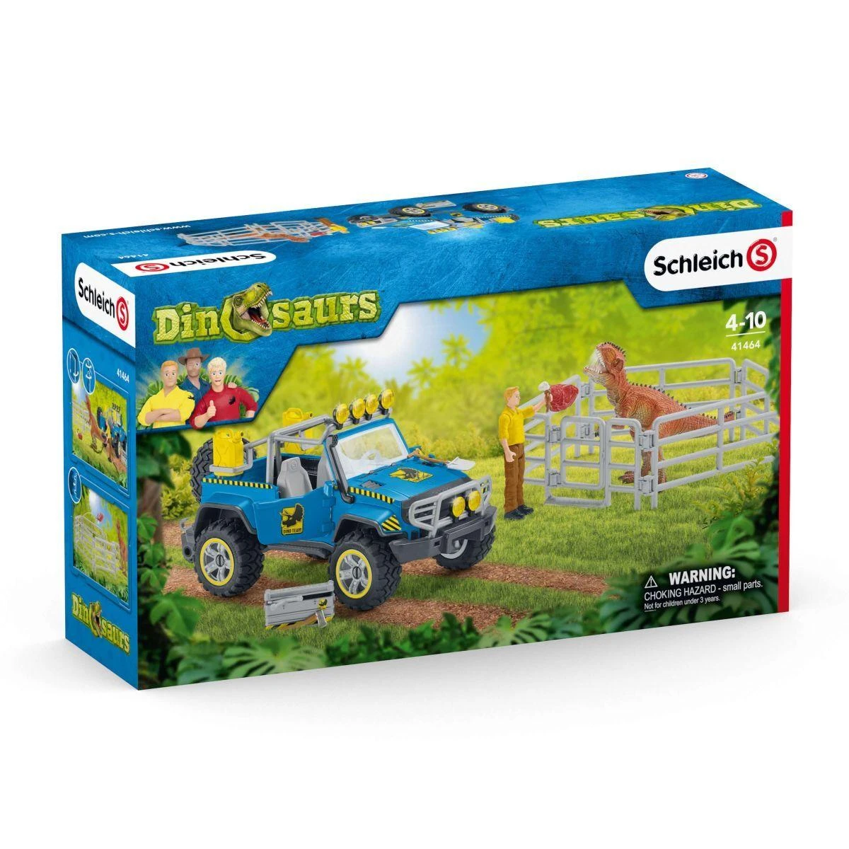 Schleich Figūrėlė su visureigiu ir dinozauru 41464