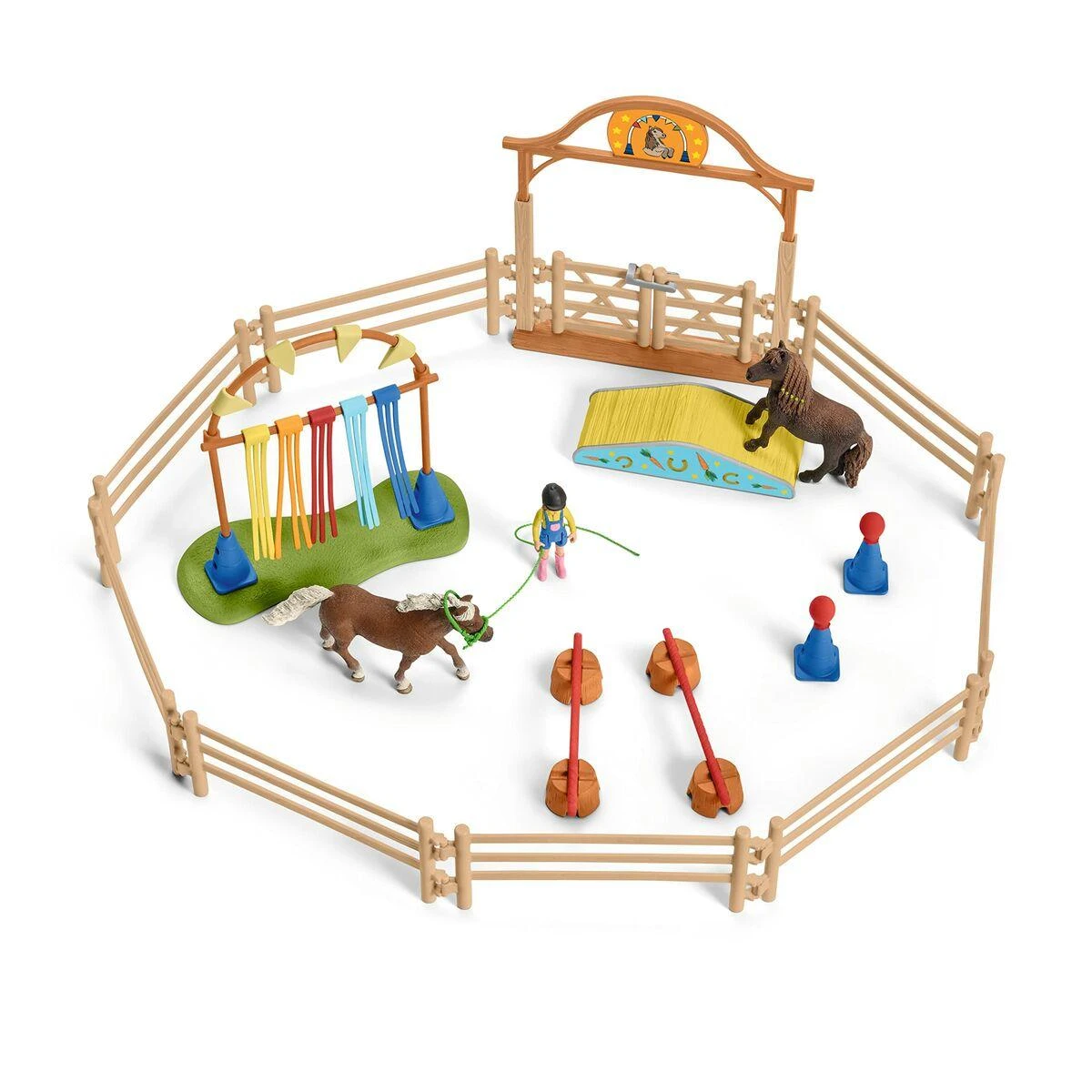 Schleich Farm World 42481 – ponių vikrumo pratimas