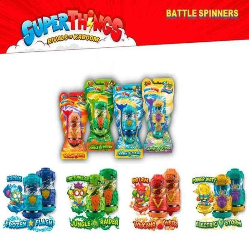 Magic Box Toys Žaislas - Magiškas Dėžutės Žaislai SuperThings Mūšio Sukamieji Žaislai Rinkinys