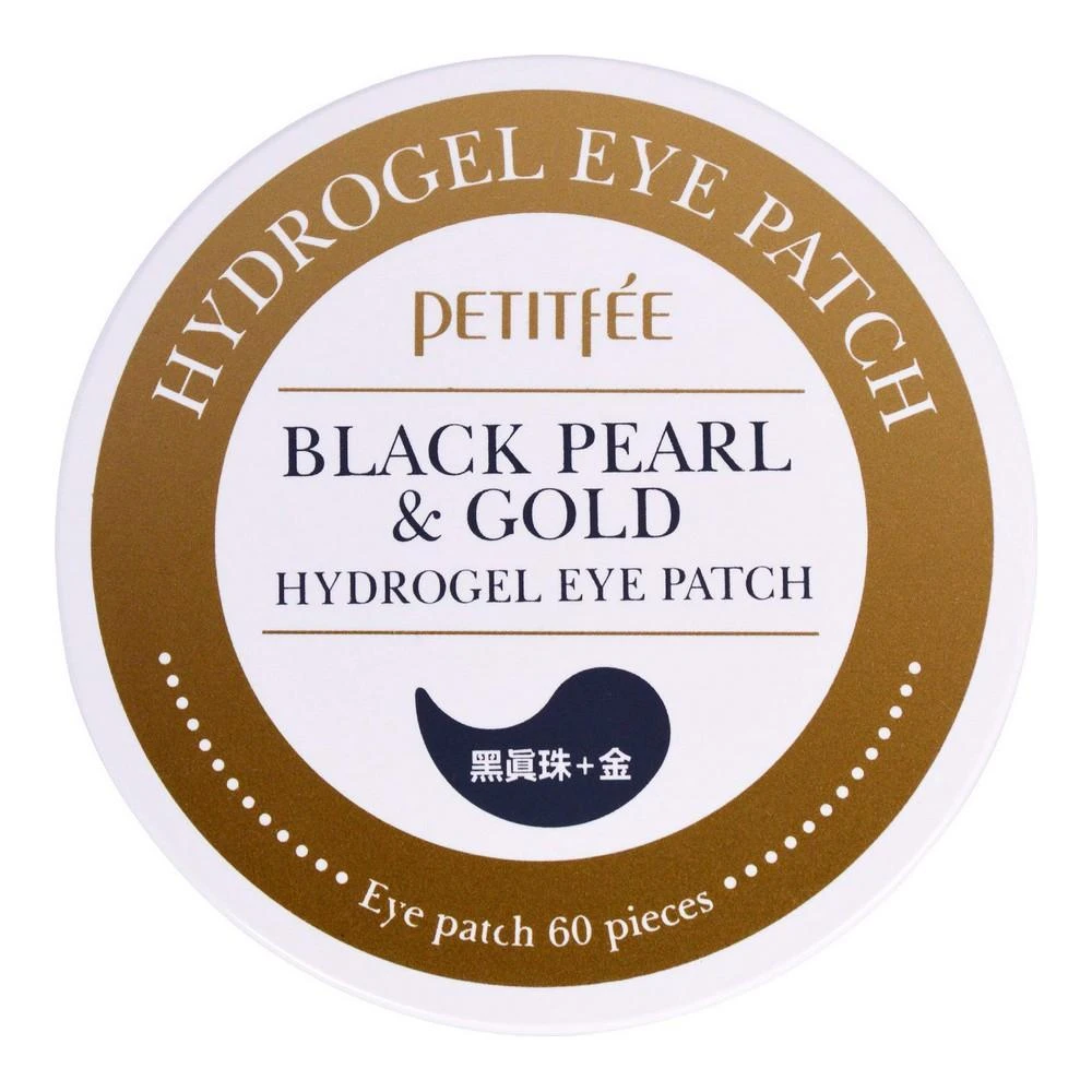 PETITFEE Black Pearl & Gold Hidrogelinės paakių pagalvėlės, 60 vnt.