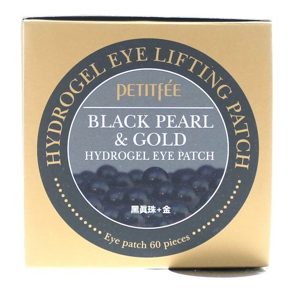 PETITFEE Black Pearl & Gold Hidrogelinės paakių pagalvėlės, 60 vnt.