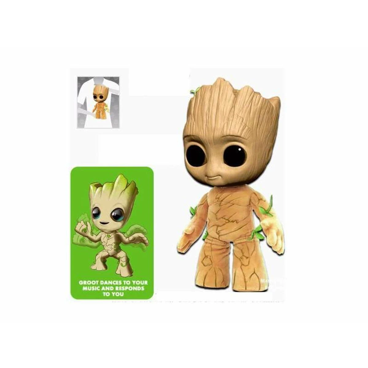 Mattel „Disney Marvel“ – Groovin' Groot šokantis ir kalbantis pliušinis žaislas (HJM23)