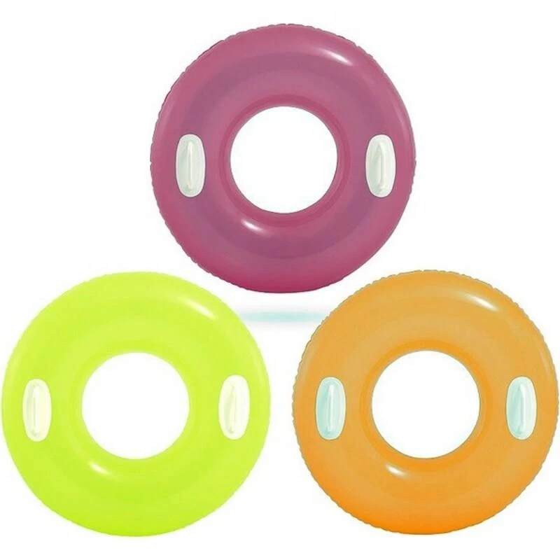 Intex Hi-Gloss Tubes plaukimo žiedas, 3 spalvos (atsitiktinė spalva)
