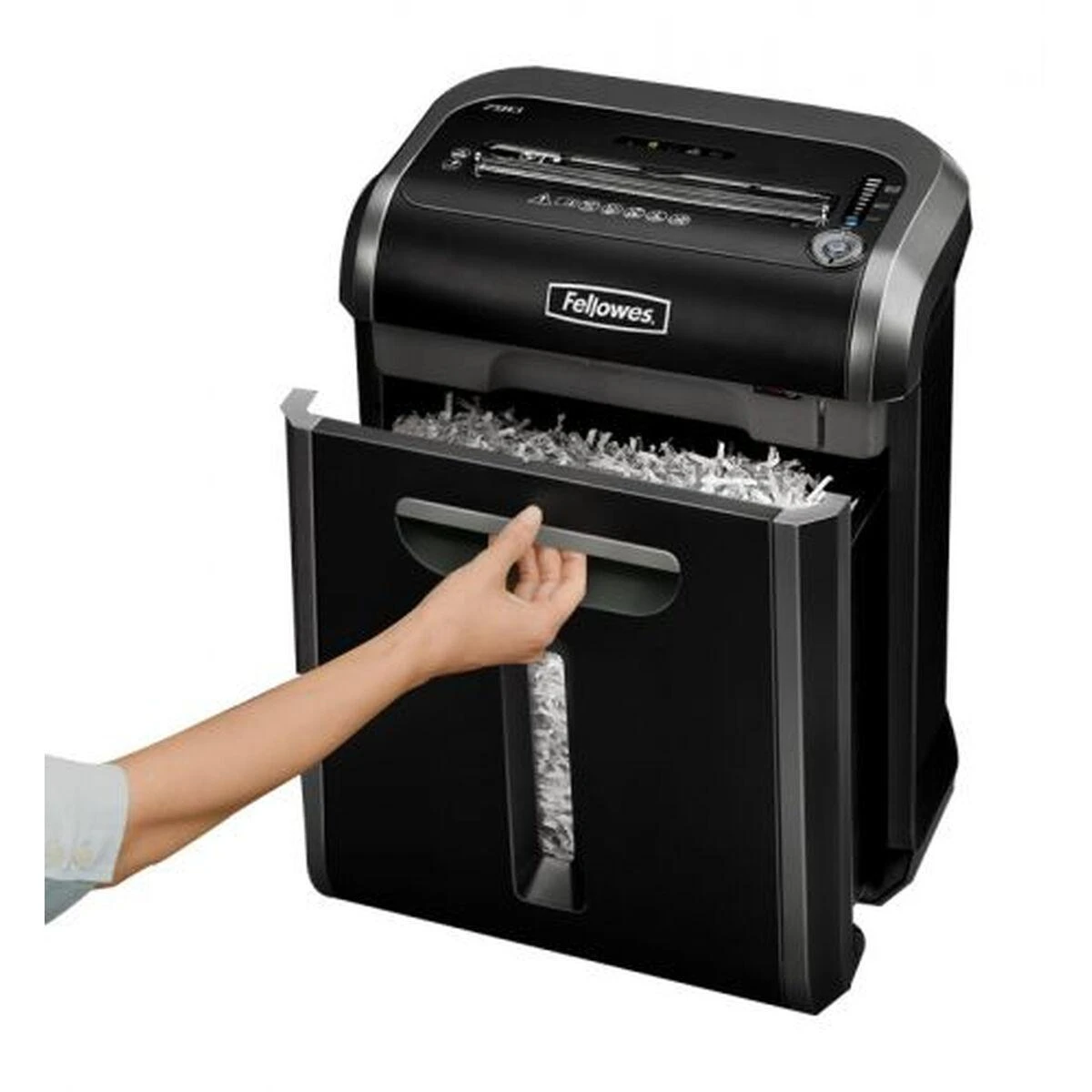 Fellowes Powershred | 79Ci | Juodas | 23 L | Kompaktinių diskų smulkinimas | Kreditinių kortelių smulkinimas | 54 dB | Popieriaus apdorojimo standartas/išvestis 16 lapų per eigą | 100 % atsparus uogienei skersinio pjovimo smulkintuvas | Garantija 24 mėn.