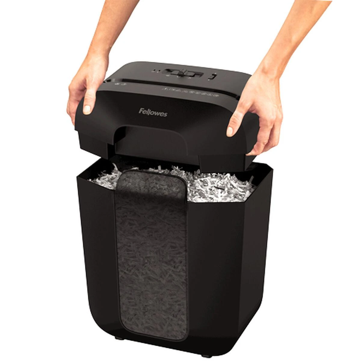 Fellowes Powershred | LX50 | Juodas | 17 L | Kreditinių kortelių smulkinimas | Popieriaus apdorojimo standartas / išvestis 9 lapai per eigą | Skersinis smulkintuvas | Garantija 24 mėn.