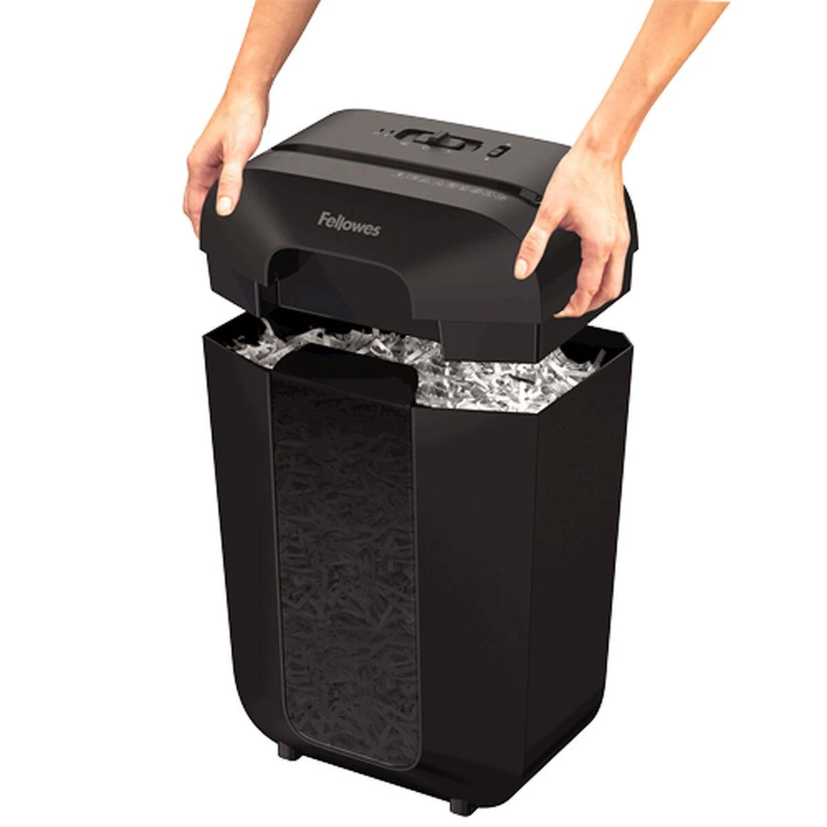 Fellowes Powershred | LX70 | Juodas | 18 L | Kreditinių kortelių smulkinimas | Popieriaus apdorojimo standartas / išvestis 11 lapų per eigą | Skersinis smulkintuvas | Garantija 24 mėn.