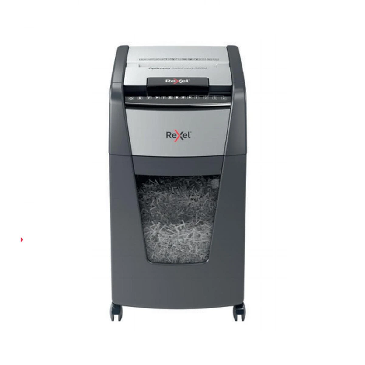 Automatinis dokumentų naikiklis Rexel Optimum Autofeed 300M, 42x15mm, P5, 60l
