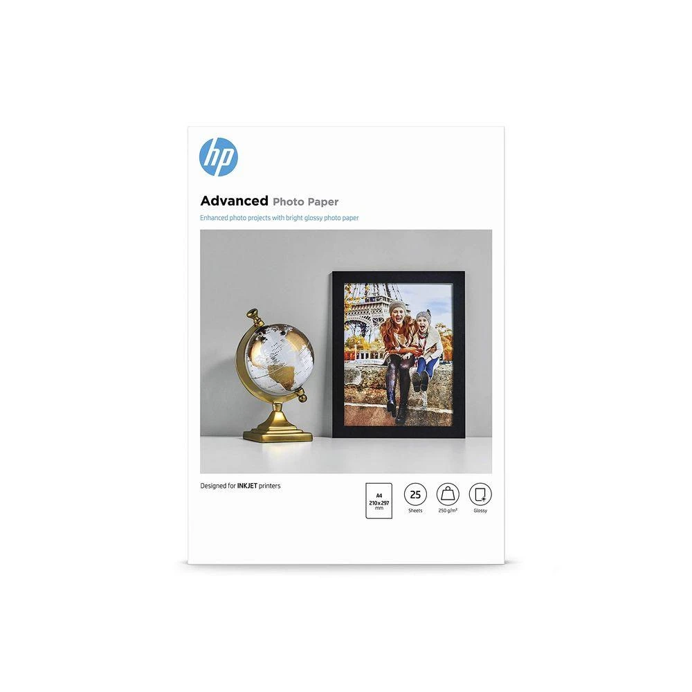 Hewlett Packard (HP) HP Q5456A fotopopierius Juoda, Mėlyna, Balta Blizgus A4