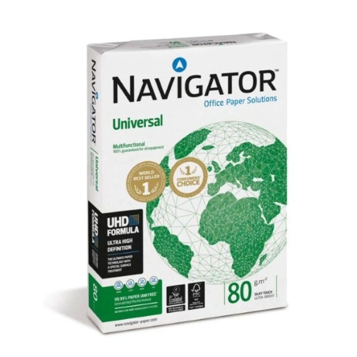 SPg Popierius NAVIGATOR UNIVERSAL, A3, 80 g/m2, 500 lapų (1 pakelis)