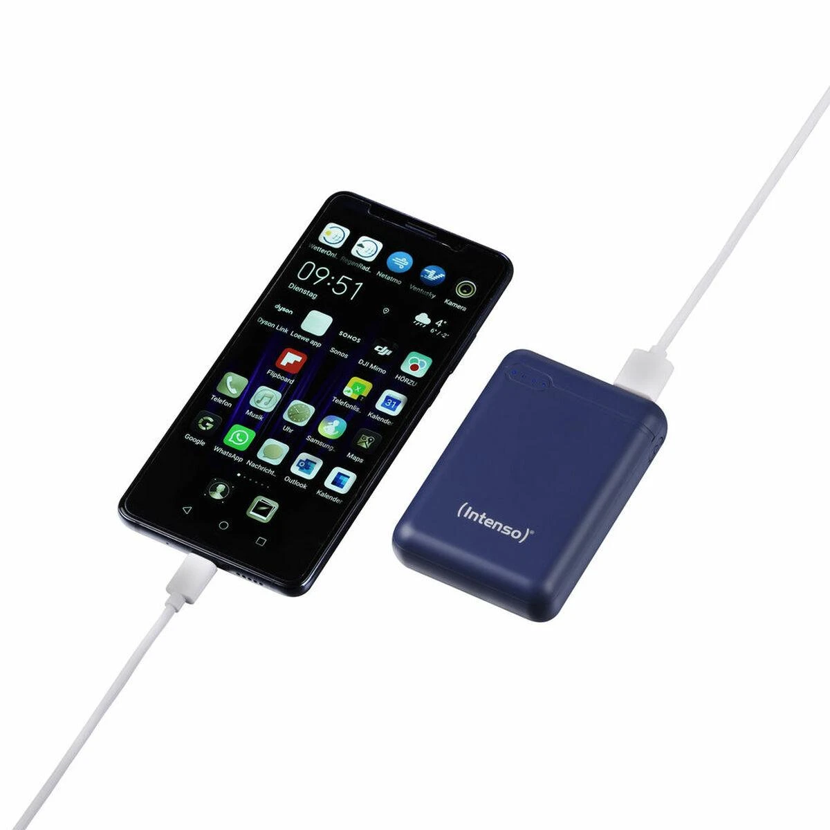 Intenso Powerbank XS10000 dkblue 10000 mAh įsk. USB nuo A iki C tipo