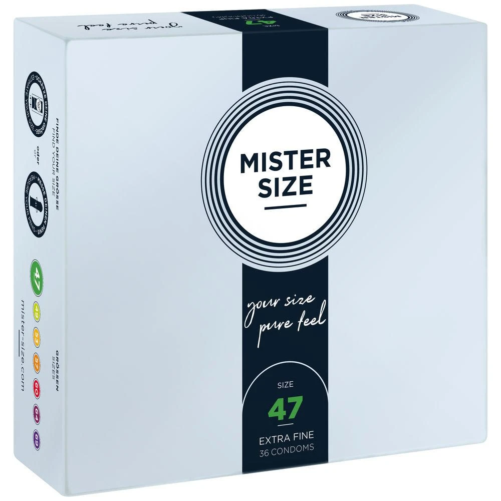 Mister Size 47mm pakuotė po 36 vnt