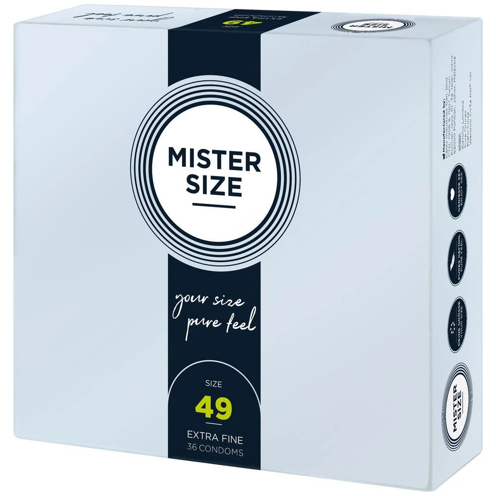 Mister Size 49mm pakuotė po 36 vnt