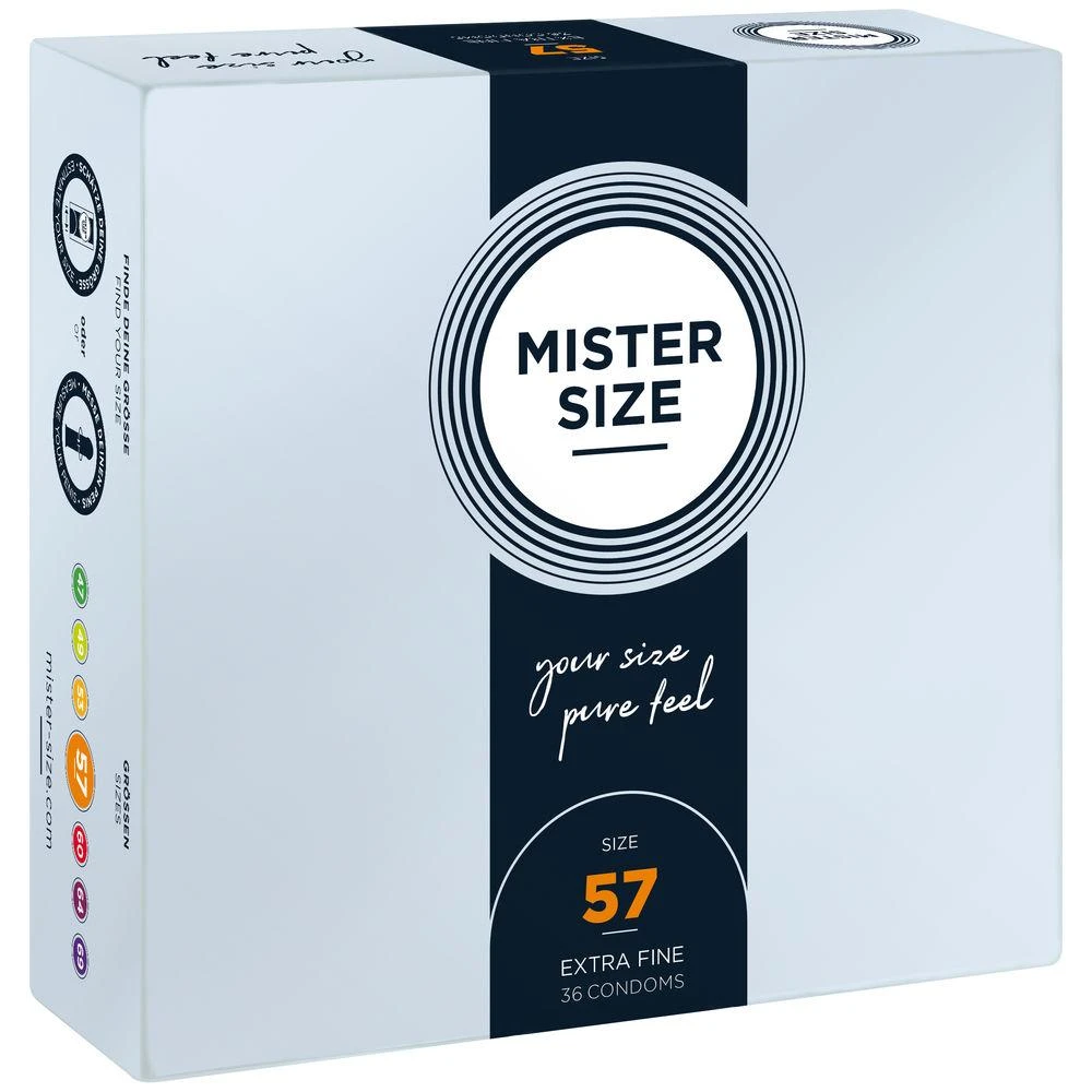 Mister Size 57mm pakuotė po 36 vnt